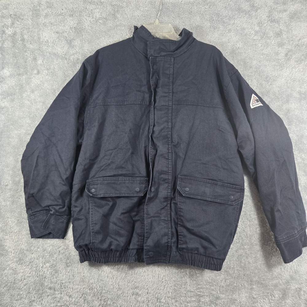 Bulwark Excel FR Flame Resistant Jacket Navy Blue XL-LN JLJ8NV3 Workwear Coat